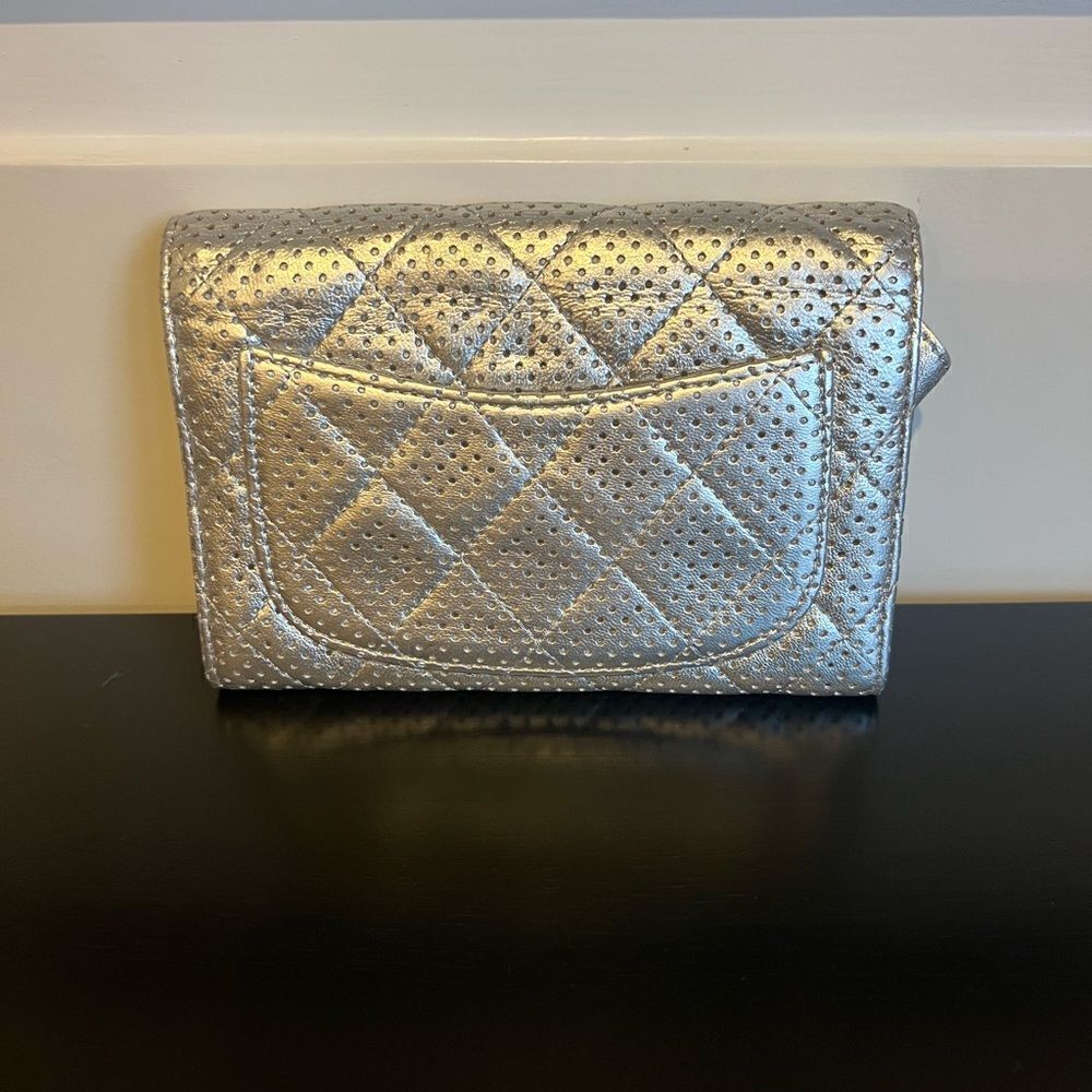 AUTHENTIC CHANEL WALLET- Silver - Picture 2 of 12